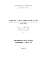 Tóm tắt Khóa luận tốt nghiệp khoa Bảo tàng học: Tìm hiểu công tác bảo quản hiện vật được trưng bày thường xuyên trong nhà tại bảo tàng phòng không - không quân