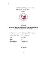 Tiểu luận: Ảnh hưởng của Phật giáo đối với đời sống tinh thần của người dân ở huyện Vũ Thư, tỉnh Thái Bình