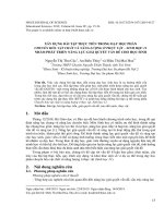 Xây dựng bài tập thực tiễn trong dạy học phần chuyển hóa vật chất và năng lượng ở thực vật – sinh học 11 nhằm phát triển năng lực giải quyết vấn đề cho học sinh