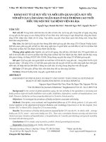 Khảo sát tỷ lệ suy yếu và mối liên quan giữa suy yếu với kết cục lâm sàng ngắn hạn ở người bệnh cao tuổi điều trị nội trú tại Bệnh viện Bà Rịa