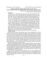 Đánh giá kết quả phẫu thuật điều trị gãy vùng mấu chuyển xương đùi tại Bệnh viện Trung Ương Thái Nguyên