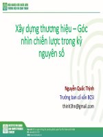 Bài thuyết trình: Xây dựng thương hiệu – Góc nhìn chiến lược trong kỷ nguyên số