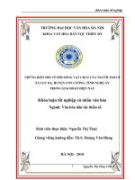 Tóm tắt Khóa luận tốt nghiệp khoa Văn hóa dân tộc thiểu số: Những biến đổi về đời sống vật chất của người Thái ở xã Lục Dạ, huyện Con Cuông, tỉnh Nghệ An trong giai đoạn hiện nay