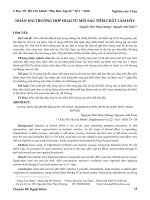 Nhân hai trường hợp hoại tử mũi sau tiêm chất làm đầy