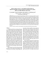 Hàm lượng Cd, Pb, Cr và Hg trong trầm tích và trong loài hến (Corbicula Subsulcata) ở một số cửa sông khu vực miền Trung, Việt Nam