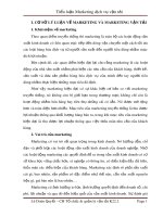 Tiểu luận: Marketing dịch vụ vận tải