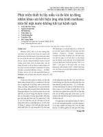 Phát triển thiết bị lấy mẫu và đo khí tự động nhằm khảo sát khí hiệu ứng nhà kính methane trên bề mặt nước-không khí tại kênh rạch