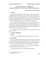 Tìm hiểu ảnh hưởng của Giberelin lên sự tăng trưởng ở vi tảo Chaetoceros Lauderi Ralfs