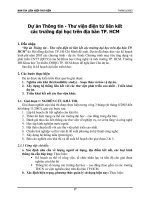 Tóm tắt Dự án Thông tin - Thư viện điện tử liên kết các trường đại học trên địa bàn TP. HCM