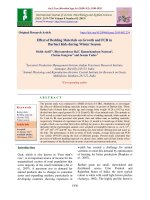 Effect of bedding materials on growth and FCR in barbari kids during winter season