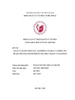 Tóm tắt Khóa luận tốt nghiệp khoa Bảo tàng học:  Quản lý nguồn nhân lực tại Phòng Văn hóa và Thông tin huyện Mê Linh, thành phố Hà Nội, thực trạng và giải pháp