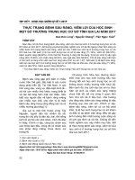 Thực trạng bệnh sâu răng, viêm lợi của học sinh một số trường trung học cơ sở tỉnh Gia Lai năm 2017