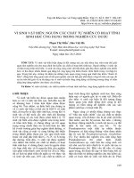 Vi sinh vật biển: Nguồn các chất tự nhiên có hoạt tính sinh học ứng dụng trong nghiên cứu dược