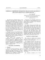 Chemical composition of essential oils of Annona Aquamosa L. and Annona Reticulata L. from Vietnam