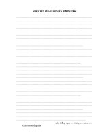 Báo cáo thực tập: Đánh giá chất lượng dịch vụ buồng phòng tại Resort Hoàng Anh- Đất Xanh Đà Lạt