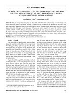 Nghiên cứu ảnh hưởng của tỷ lệ pha phụ gia vi nhũ đảo tới tính năng kỹ thuật và phát thải động cơ diesel sử dụng nhiên liệu diesel sinh học