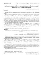 Khảo sát sự thay đổi độ cong giác mạc trên bệnh nhân đã phẫu thuật LASIK sau 5 năm