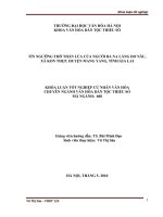 Tóm tắt Khóa luận tốt nghiệp khoa Văn hóa dân tộc thiểu số: Tín ngưỡng thờ thần lúa của người Ba Na ở làng Dơ Nâu, xã Kon Thụp, huyện Mang Yang, tỉnh Gia Lai