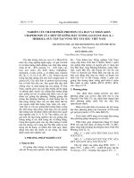 Nghiên cứu thành phần Protein của hạt và nhân gien Chaperonin của một số giống đậu tương (Glycine Max (L.) Merrill) sưu tập tại vùng núi Tây Bắc Việt Nam