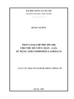 Phân loại lớp phủ đô thị cho thủ đô viên chăn – lào, sử dụng ảnh composite landsat 8 