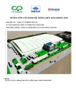 HƯỚNG dẫn vận HÀNH hệ THỐNG  VRF 