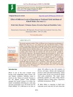 Effect of different levels of potassium on yield and yield attributes of Kharif maize (Zea mays L.)