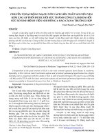 Chuyển vị đại động mạch với vách liên thất nguyên vẹn kèm cao áp phổi được hồi sức thành công tại khoa hồi sức sơ sinh Bệnh viện Nhi Đồng 1: Báo cáo 01 trường hợp