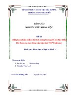 Bài tiểu luận: Giải pháp nhằm chấm dứt tình trạng không đội mũ bảo hiểm khi tham gia giao thông của học sinh trung học phổ thông hiện nay