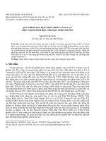 Quy trình dạy học phát triển năng lực thực hành sinh học cho học sinh chuyên