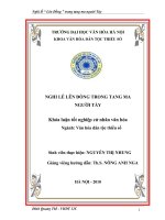 Tóm tắt Khóa luận tốt nghiệp khoa Văn hóa dân tộc thiểu số: Nghi lễ Lên đồng trong tang ma người Tày