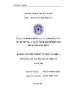 Tóm tắt Khóa luận tốt nghiệp khoa Văn hóa dân tộc thiểu số: Nhạc khí cồng chiêng trong đời sống của người Mường ở xã Sủ Ngòi, thành phố Hòa Bình, tỉnh Hòa Bình