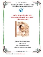 Luận văn tốt nghiệp: Phân tích nhân vật Tiêu trong truyện thơ Tum - Tiêu của Campuchia