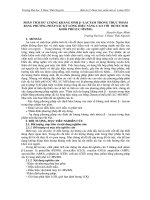 Phân tích dư lượng kháng sinh β–lactam trong thực phẩm bằng phương pháp sắc ký lỏng hiệu năng cao với detector khối phổ (LC-MS/MS)