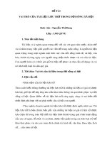 Đề tài: Vai trò của tài liệu lưu trữ trong đời sông xã hội