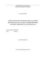 Áp dụng thuật toán stochastic fractl search để giải bài toán tái cấu trúc lưới điện phân phối có xét đến ảnh hưởng của nguồn phân tán