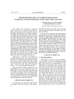 Thành phần hóa học của tinh dầu hoàng đàn (Cupressus Tonkinensis Silba.) ở Hữu Liên, tỉnh Lạng Sơn