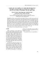 Nghiên cứu tách chiết và xác định một số hoạt tính sinh học của dịch chiết Flavonoid từ cây diếp cá (Houttuynia Cordata Thunberg) thu hái tại Hà Nội