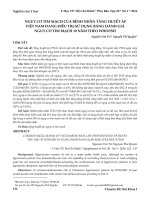 Nguy cơ tim mạch của bệnh nhân tăng huyết áp Việt Nam đang điều trị sử dụng bảng đánh giá nguy cơ tim mạch 10 năm theo WHO/ISH