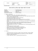 1 11 5  mô tả công việc nhân viên văn thư