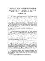 A protocol on in vitro propagation of Arbuscular mycorrhizal fungi using root organ culture technique