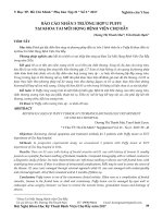 Báo cáo nhân 3 trường hợp u Puffy tại khoa tai mũi họng Bệnh viện Chợ Rẫy