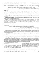 Khảo sát sự liên hệ giữa đặc điểm lâm sàng và hình ảnh XQ khớp gối trên bệnh nhân thoái hóa khớp gối