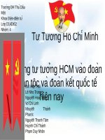 Bài thuyết trình: Tư tưởng Hồ Chí Minh vào đoàn kết dân tộc và đoàn kết quốc tế hiện nay