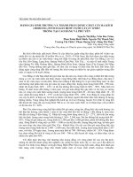 Đánh giá sinh trưởng và thành phần dược chất cây ba kích (Morinda officinalis how) nuôi cấy in vitro trồng tại Cao Bằng và Phú Yên