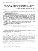 Đặc điểm lâm sàng và hình ảnh học bất thường não bẩm sinh ở trẻ em tại Bệnh viện Nhi Đồng 2