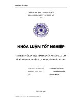 Tóm tắt Khóa luận tốt nghiệp khoa Văn hóa dân tộc thiểu số: Tìm hiểu về làn điệu Sình Ca của người Cao Lan ở xã Đèo Gia, huyện Lục Ngạn, tỉnh Bắc Giang