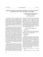 Nghiên cứu khả năng phân hủy đầu Diesel của chủng vi khuẩn BTLD5 phân lập từ nước thải công nghiệp