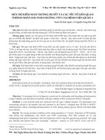 Mức độ kiểm soát đường huyết và các yếu tố liên quan ở bệnh nhân đái tháo đường týp 2 tại Bệnh viện quận 5