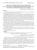 Khảo sát tỉ lệ bệnh võng mạc đái tháo đường và các yếu tố nguy cơ trên bệnh nhân đái tháo đường típ 2 tại phòng khám Bệnh viện Nhân dân Gia Định