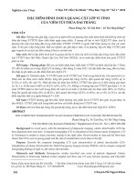 Đặc điểm hình ảnh X quang cắt lớp vi tính của viêm túi thừa đại tràng